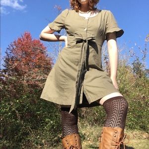 🌻 Altar’d State Army Green Dress